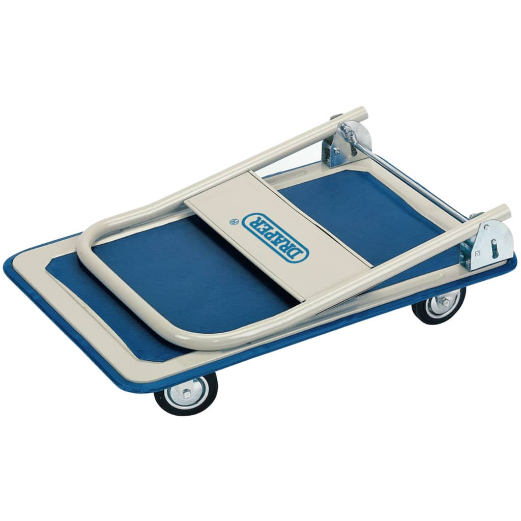 

Draper Tools Platformwagen inklapbaar handvat 63x48x85 cm blauw en wit