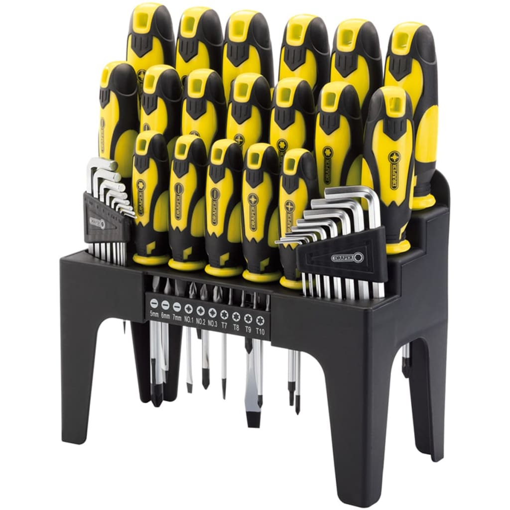 

Draper Tools Schroevendraaier, inbus en bit set 44-dlg geel 82832