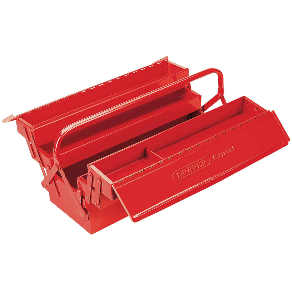 Draper Tools Gereedschapskist uitkragend 53x20x21 cm rood