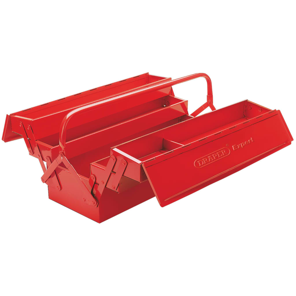 

Draper Tools Gereedschapskist uitkragend 53x20x21 cm rood