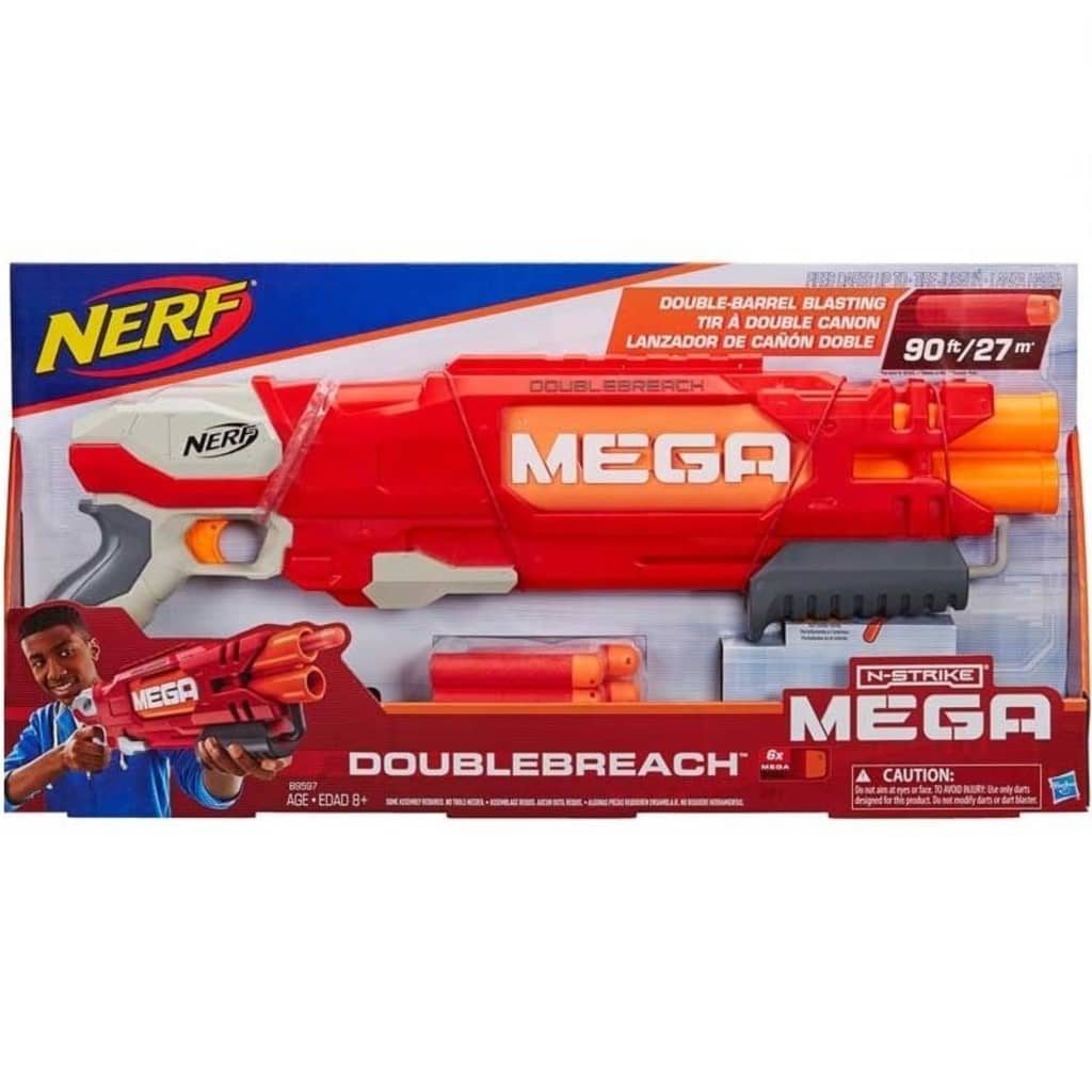 Afbeelding Nerf Mega DoubleBreach blaster rood 55 cm door Vidaxl.nl