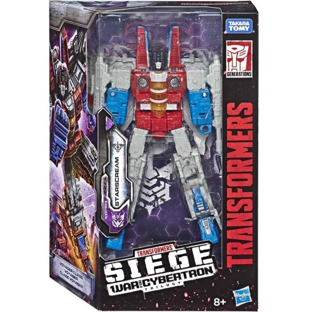 Afbeelding Hasbro transformer Siege Voyager Class - Starscream 18 cm door Vidaxl.nl