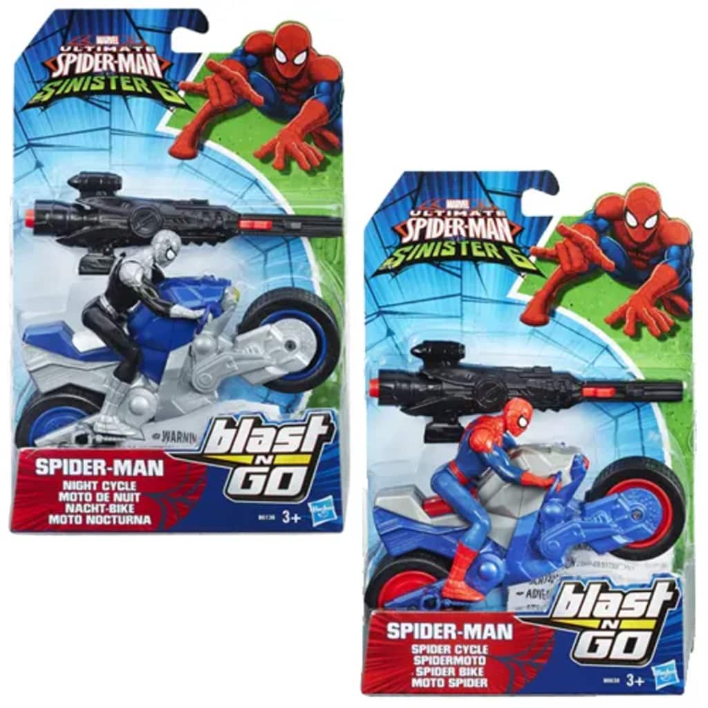 Speelfiguur Spiderman Blast En Go Racers