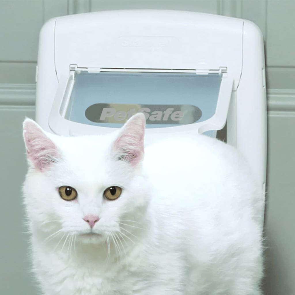 Thumbnail - PetSafe Katzenklappe 4-Wege Magnetisch Deluxe 400 Weiß