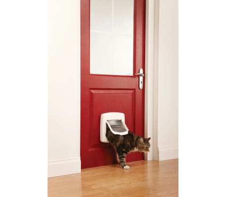 PetSafe Πορτάκι Γάτας Deluxe 400 Μαγνητικό 4 Κατευθύνσεων Λευκό