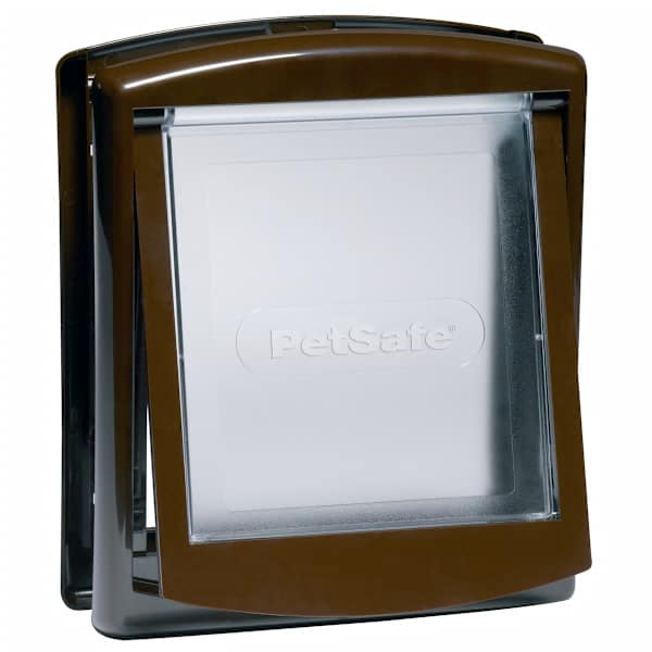 PetSafe 2-suunaline lemmiklooma uks 730, v&auml;ike, 17,8x15,2 cm, pruun