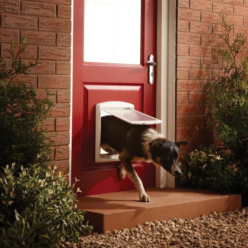 

PetSafe Huisdierenluik in 2 richtingen 740 Medium 26,7 x 22,8 cm Wit 5020
