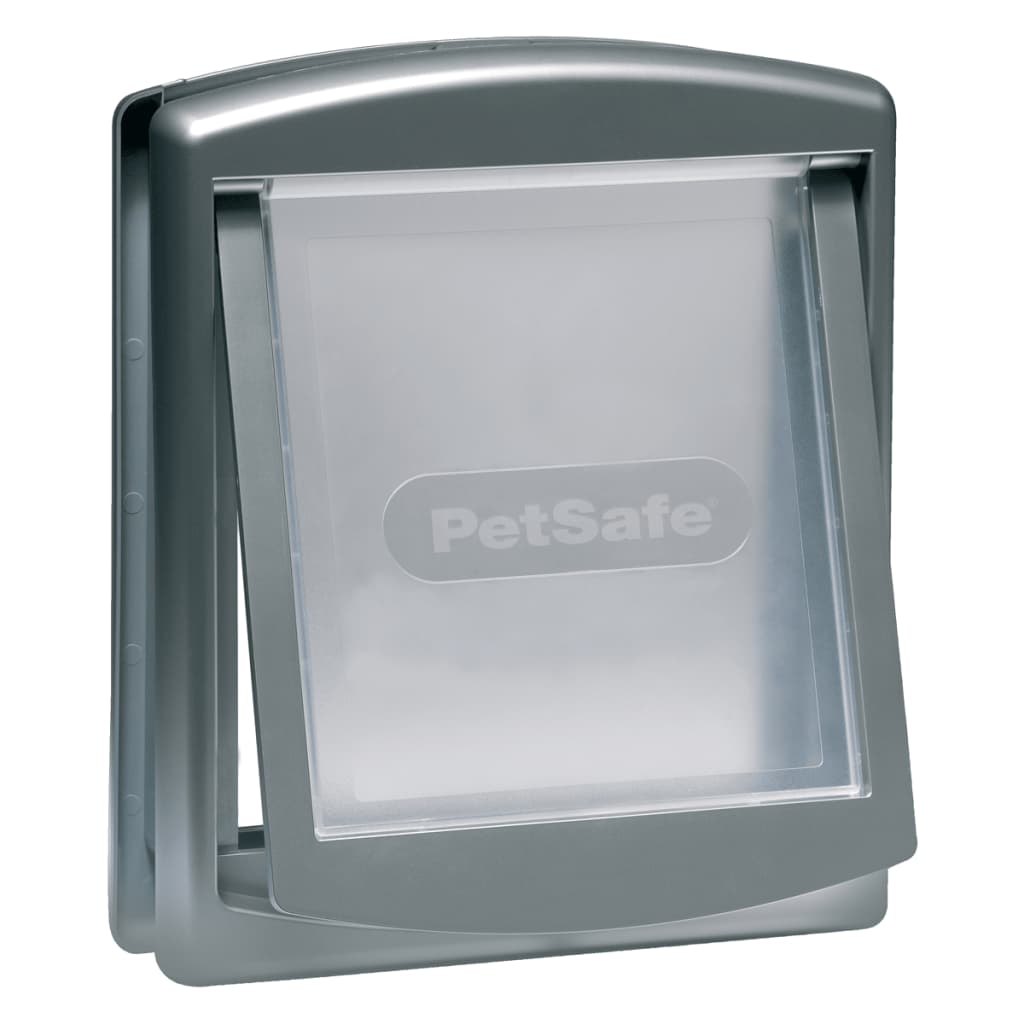 PetSafe Porte à 2 voies pour chiens 757 Medium 26,7 x 22,8 cm Argenté