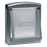 PetSafe 2-Wege-Haustierklappe 757 Mittelgroß 26,7x22,8 cm Silber 5022
