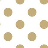 Kids at Home Behang Dotty Gold wit en goud 100105