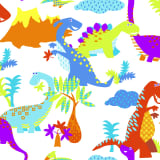 Kids at Home Tapete Dinosaur Mehrfarbig 100116