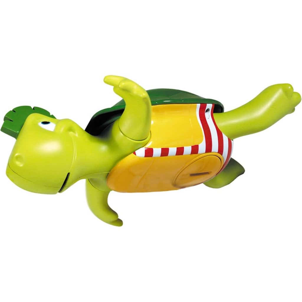 TOMY badspeelgoed zwem & zing schildpad 21,5 cm groen