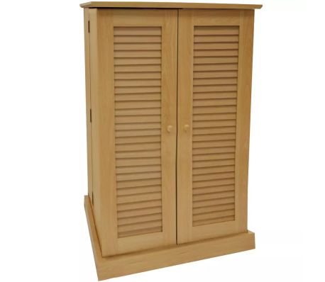 Cd Dvd Blu Ray Video Multimedia Storage Cabinet Beech