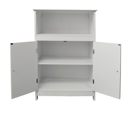 Shaker Tongue And Groove Bathroom 2 Door Storage Cabinet White Shaker Tongue And Groove Bathroom 2 Door Storage Cabinet White 4