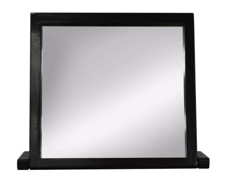 black dressing table mirror