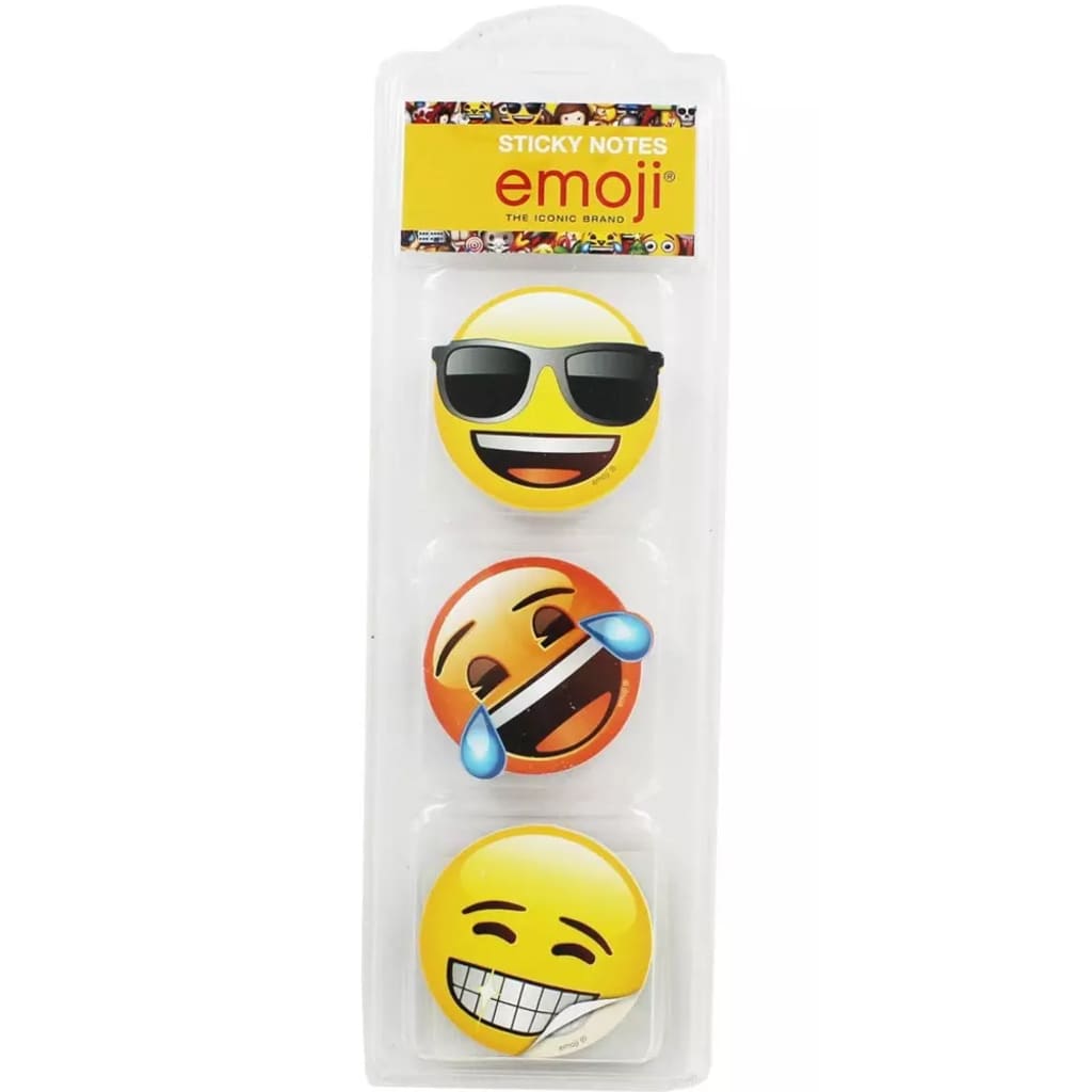 Emoji memoboekjes 3 stuks