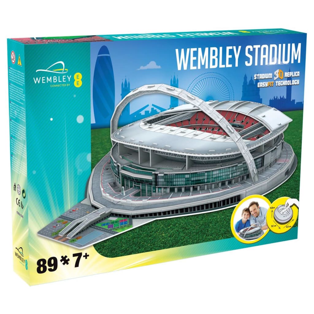 Nanostad 89-delige 3D-puzzelset England Wembley Stadium