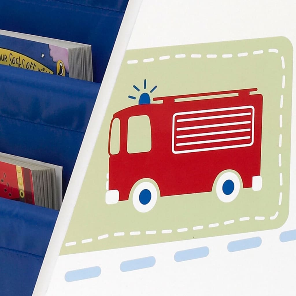 

Worlds Apart Kinderboekenkast Trucks and Tractors wit WORL230007