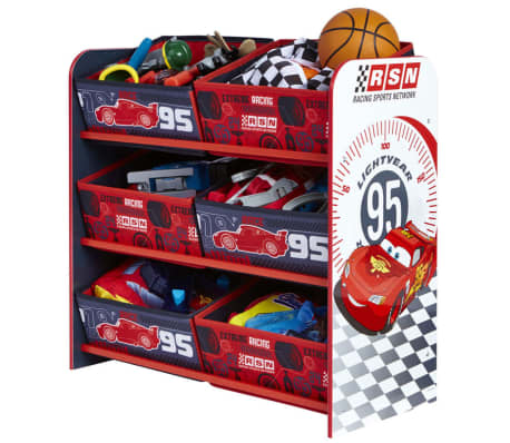 Disney Kids Storage Unit Cars 63x43x60 Cm Crimson Worl320011