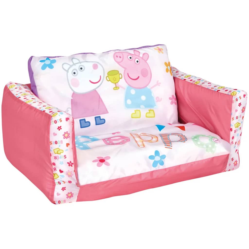 Peppa Pig 2-in-1 Opblaasbare uitklapbank 105x68x26 cm WORL213008