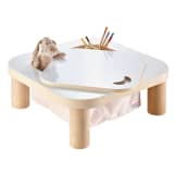 Worlds Apart Bureau Star Bright 56 x 56 x 30 cm Beige WORL230015