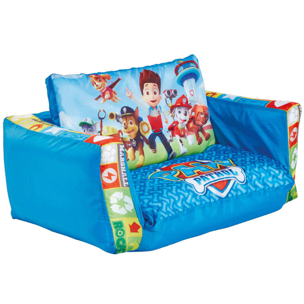 Paw Patrol 2-in-1 Opblaasbare uitklapbank 105x68x26cm blauw WORL213008