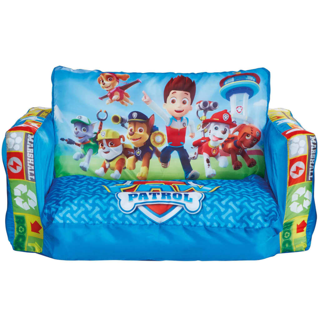 

Paw Patrol 2-in-1 Opblaasbare uitklapbank 105x68x26cm blauw WORL213008