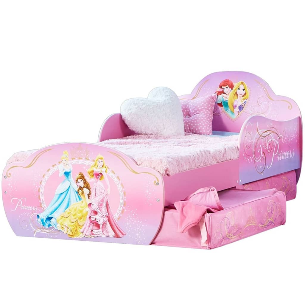 

Disney Peuterbed met lades Princess roze 142x59x77 cm WORL660016