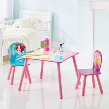 Disney 3 Pcs Table And Chair Set Princess 45x63x63 Cm Pink