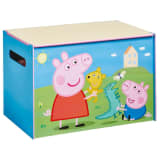Peppa Pig Coffre à jouets 60x40x40 cm Bleu Bois WORL213011