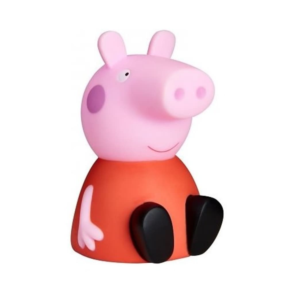 Peppa Pig nacht- en zaklamp 16 cm rood/roze