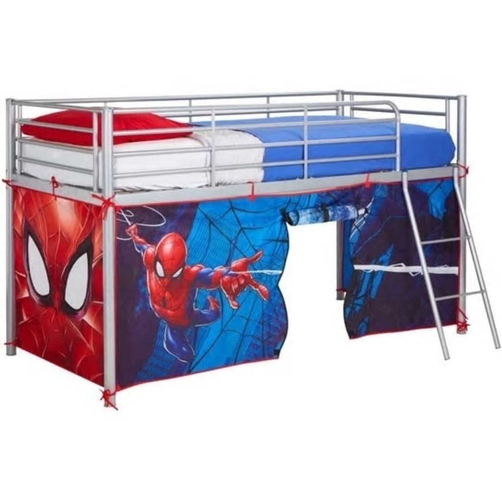 Afbeelding Marvel speeltent hoogslaper Spider-Man 86 x 195 x 74 cm blauw door Vidaxl.nl