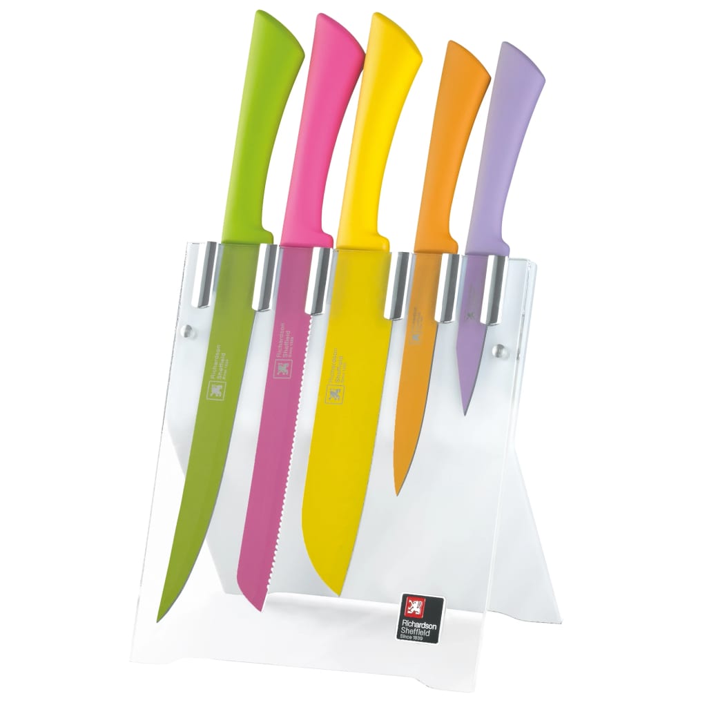 Afbeelding Richardson Sheffield 5-delig Keukenmessenblok Love Colour Spring door Vidaxl.nl