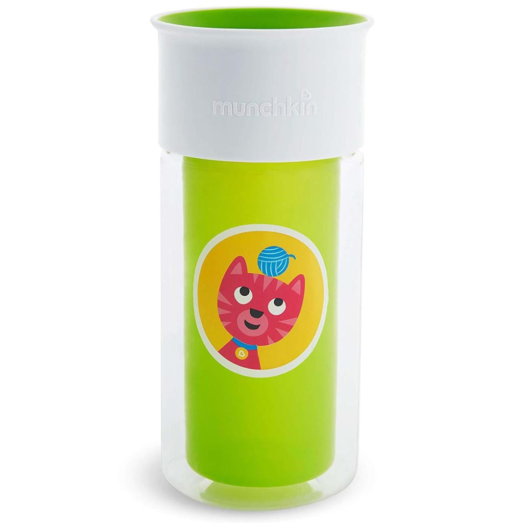 430939 Munchkin Insulated Personalised Cup ”Miracle 360°” Green