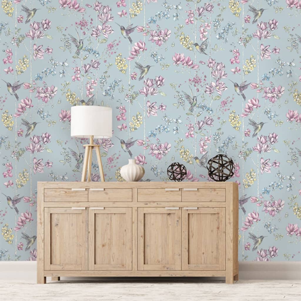 

DUTCH WALLCOVERINGS Behang kolibrie meerkleurig 12391
