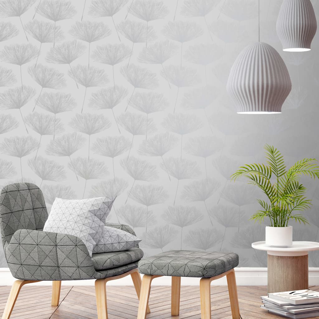 Dutch Wallcoverings Tapete Fleur Grau