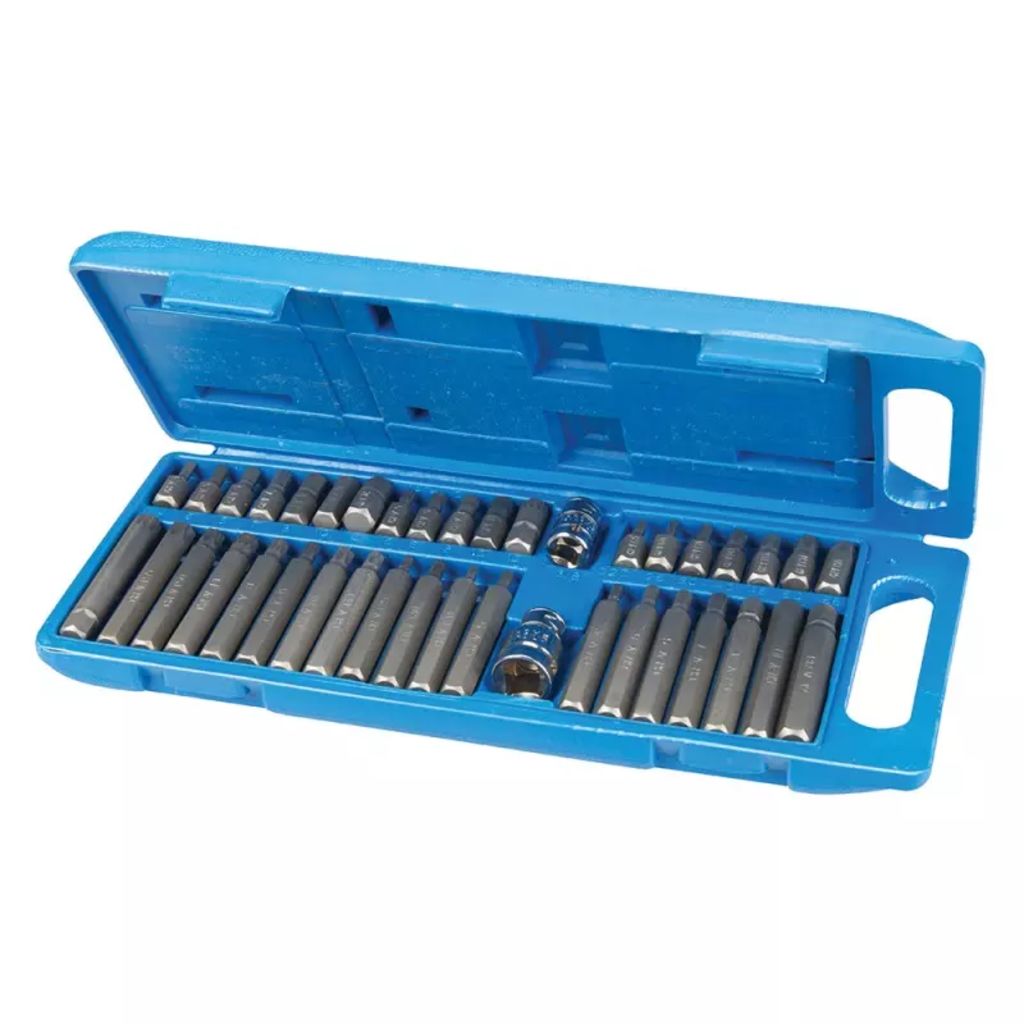 Silverline 40-Delige Zeskant, T20-T55 En Spline Bit Set