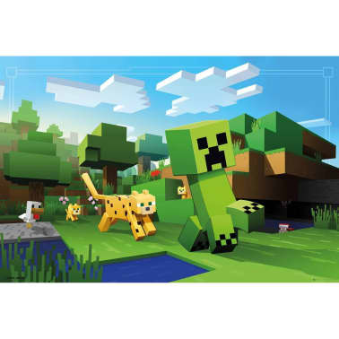 Minecraft Maxi Poster Ocelot Chase Vidaxl De