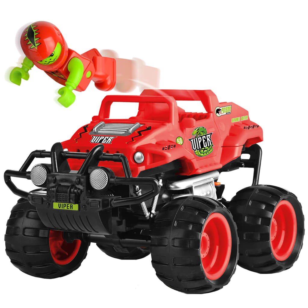 Afbeelding Monster Smash-Ups Toyrific Smash Ups Monstertruck Viper rood 23 cm door Vidaxl.nl