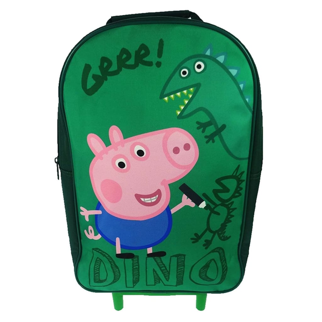 Peppa Pig trolley rugzak George Dino groen 12,5 liter