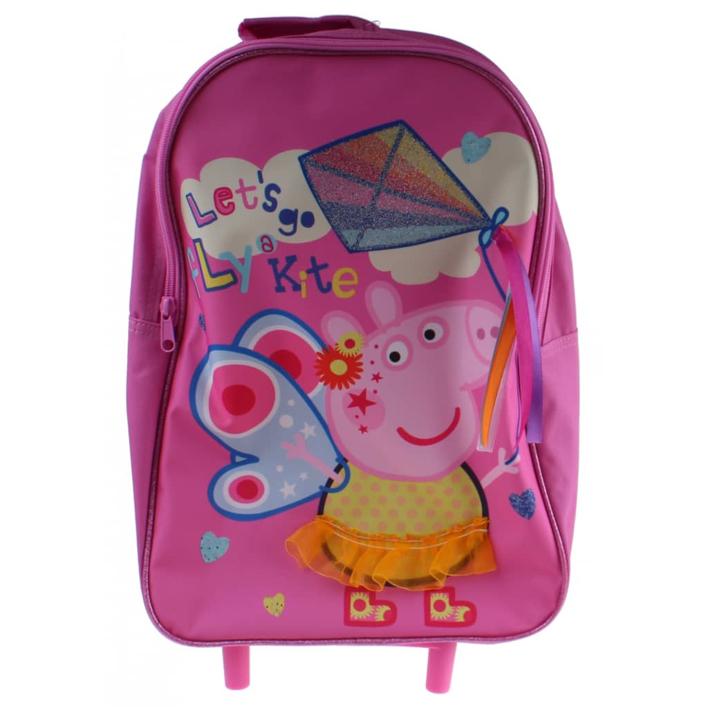 Peppa Pig trolley-rugzak Fly a Kite meisjes 8 liter roze