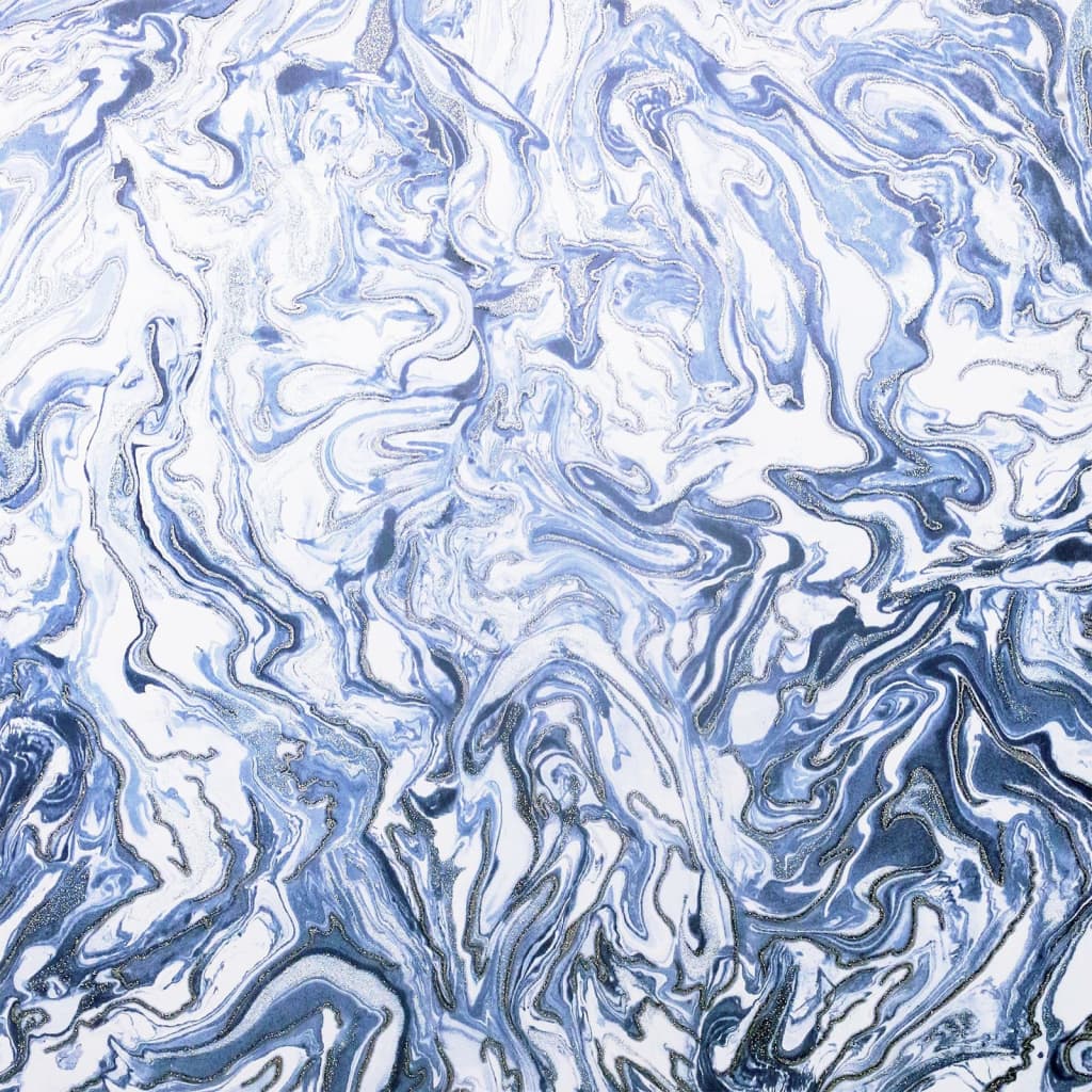 DUTCH WALLCOVERINGS Tapet „Liquid Marble”, albastru