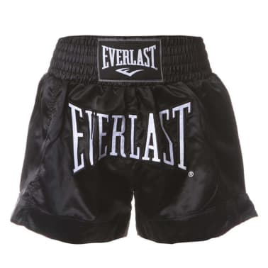 Everlast Pantalones De Boxeo Thai Negros M Vidaxl Es