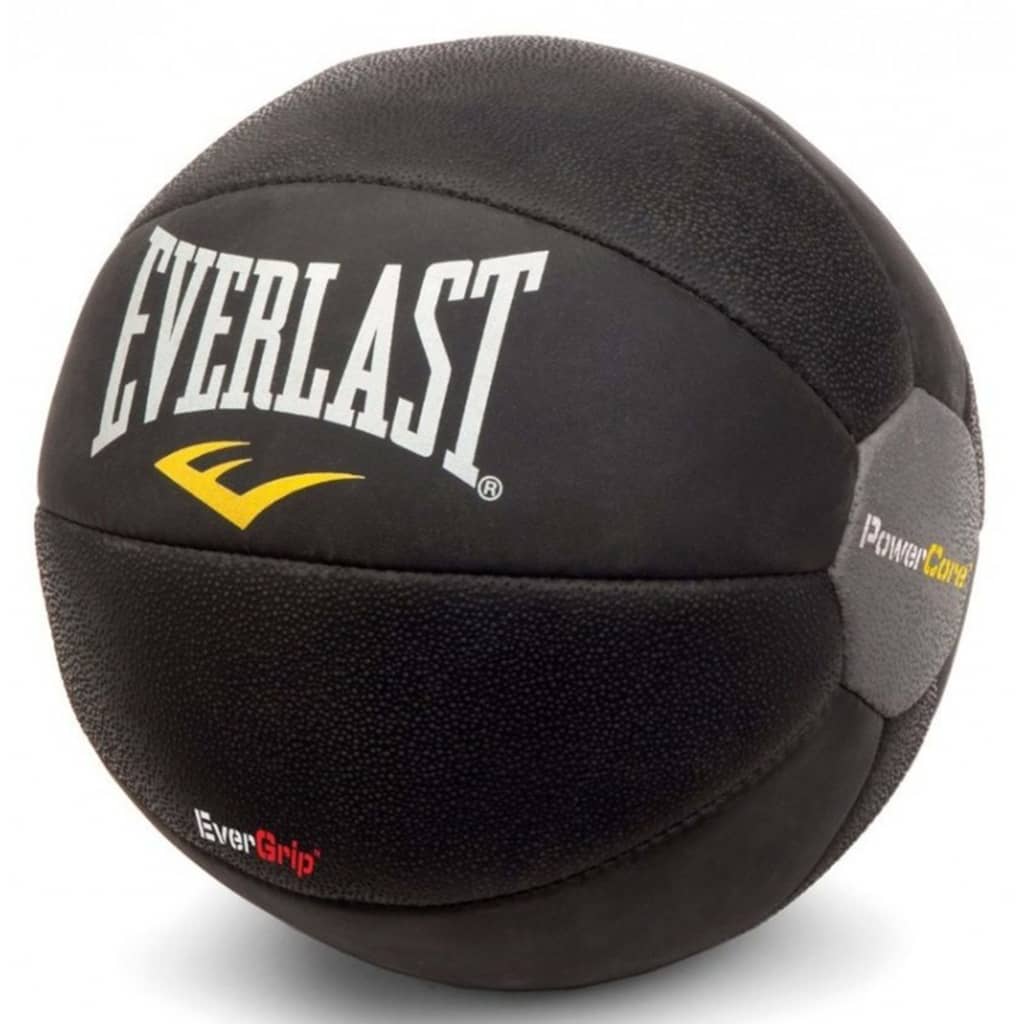 

EVERLAST Medicijnbal leer zwart