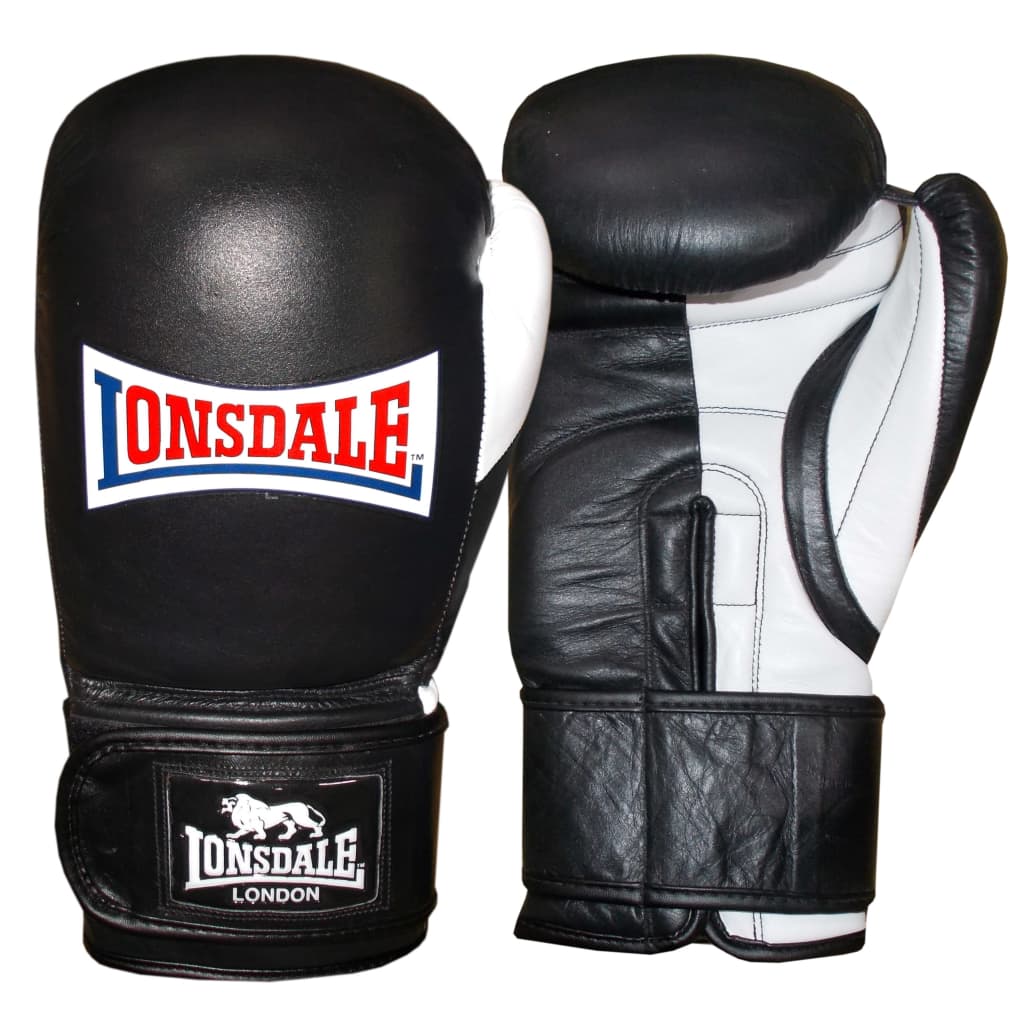 LONSDALE Guantes de entrenamiento sparring Pro Safe negros 16oz Hombre 16 oz