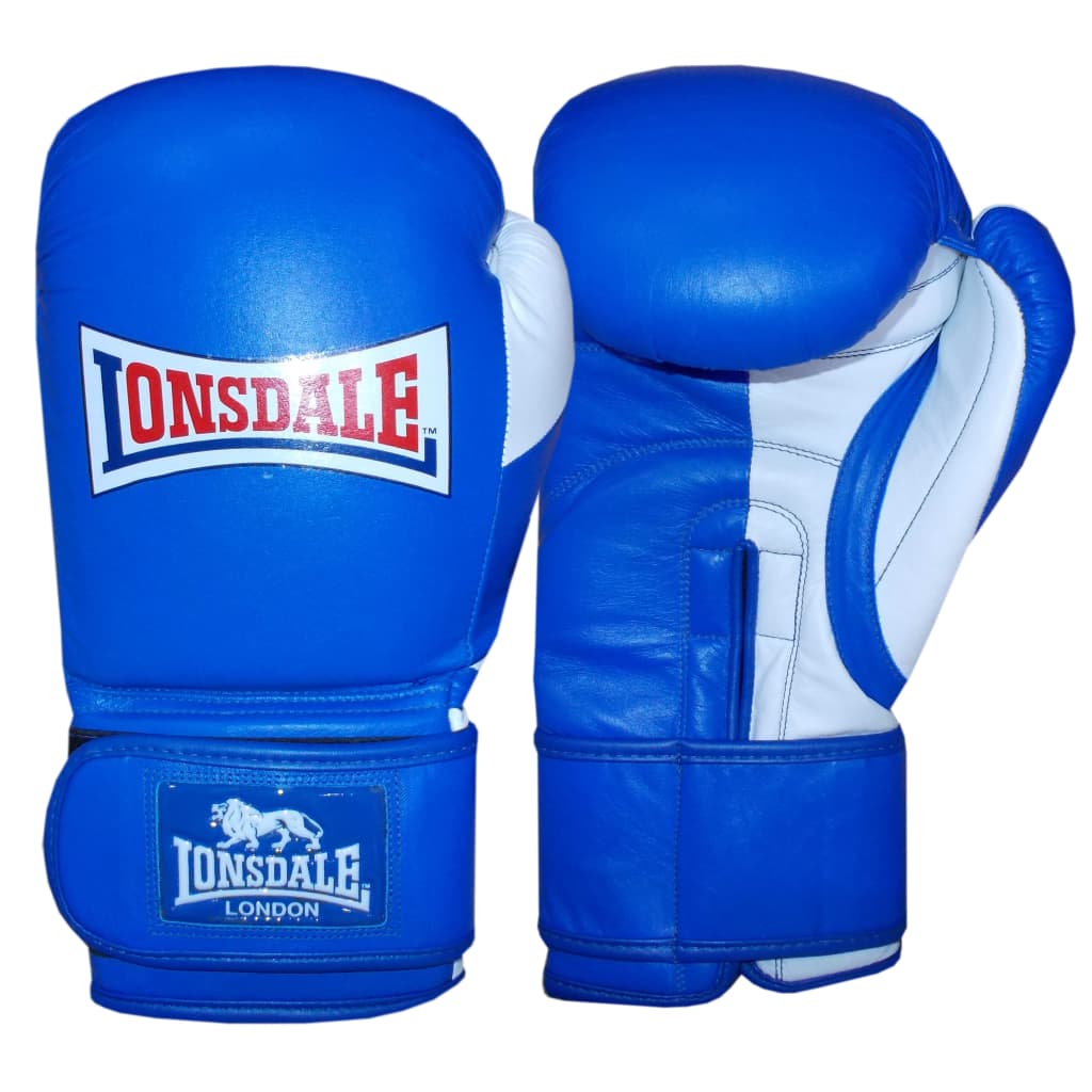LONSDALE Guantes de entrenamiento sparring Pro Safe azules 14oz Hombre 14 oz