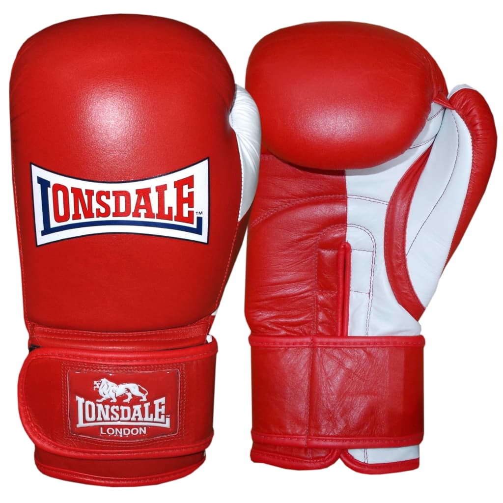 LONSDALE Guantes de entrenamiento sparring Pro Safe rojos 18oz Hombre 18 oz