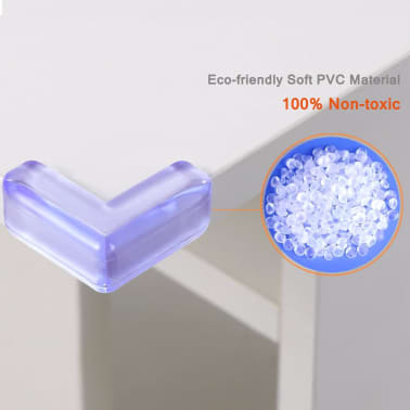 4x Protection d angle coin meuble silicone transparent Pare-chocs