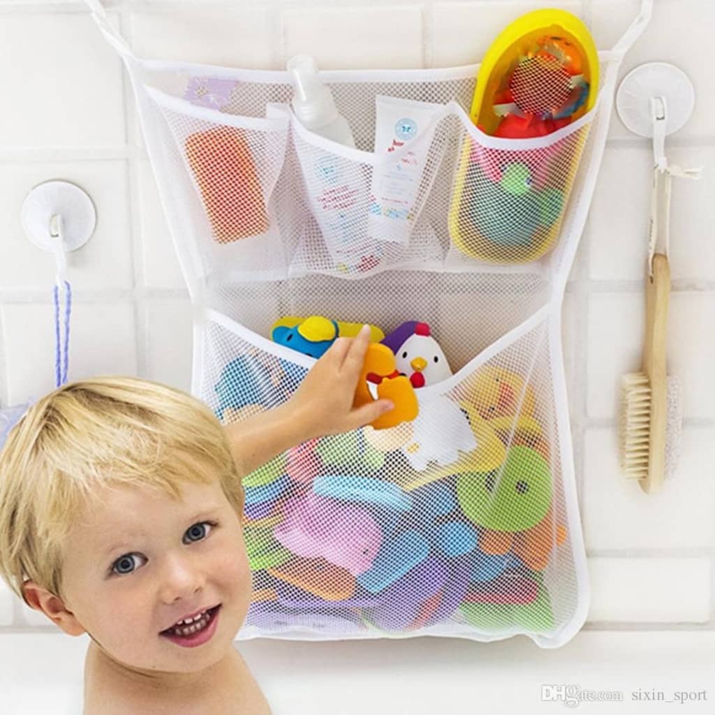 Afbeelding TRIBALSENSATION Badkuip-speelgoednet | Speelgoed-organizer voor het bad | Houd alle sp door Vidaxl.nl