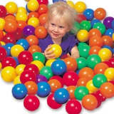 50 Balles en plastique 6 cm multicolores pour tente et piscine | Juets